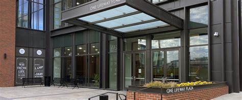 Lifeway will sell its new headquarters and downsize .